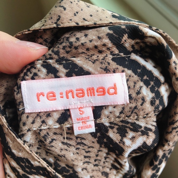 Renamed Python Print Short Sleeve Button Down - Picture 3 of 3